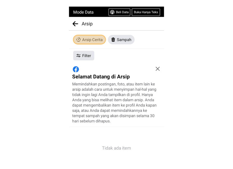 Pilih Arsip Cerita FB