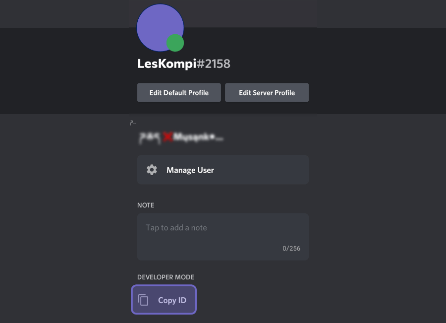 Opsi Copy ID Discord