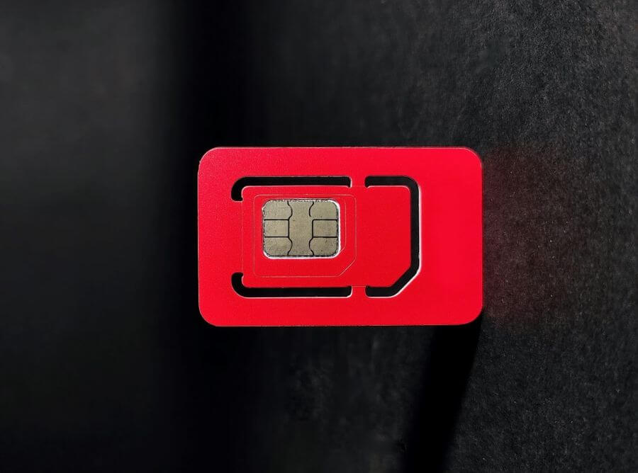 SIM card used