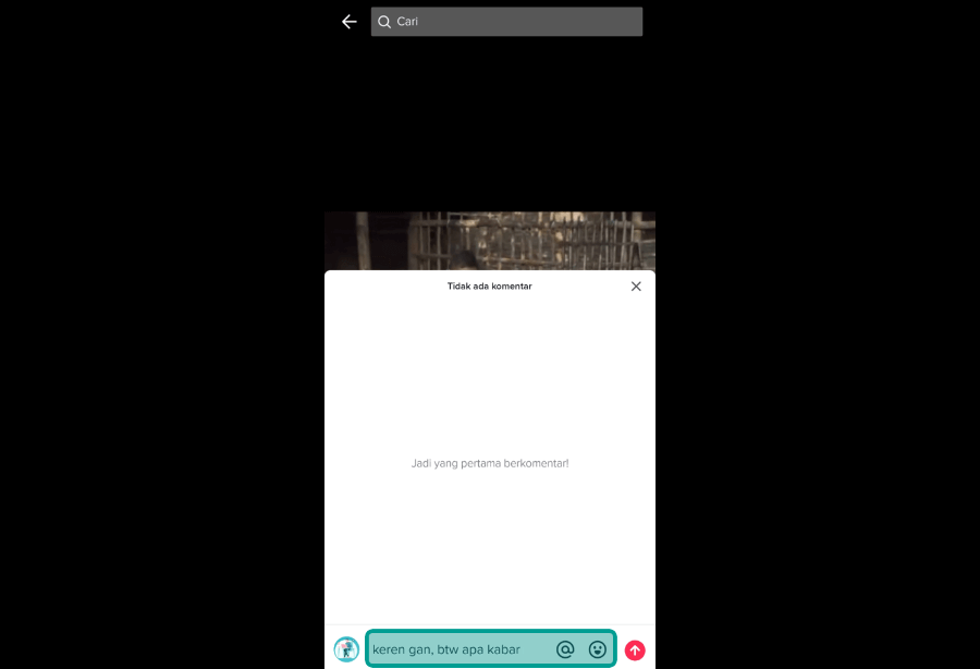 Beri Komentar di Konten TikTok Teman