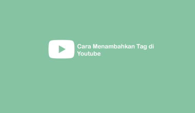 Cara Tambah Tag Youtube