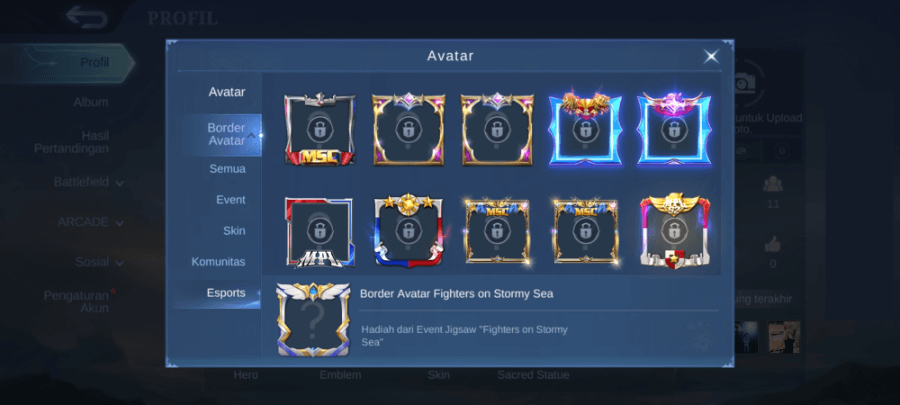 Border Esport Mobile Legends