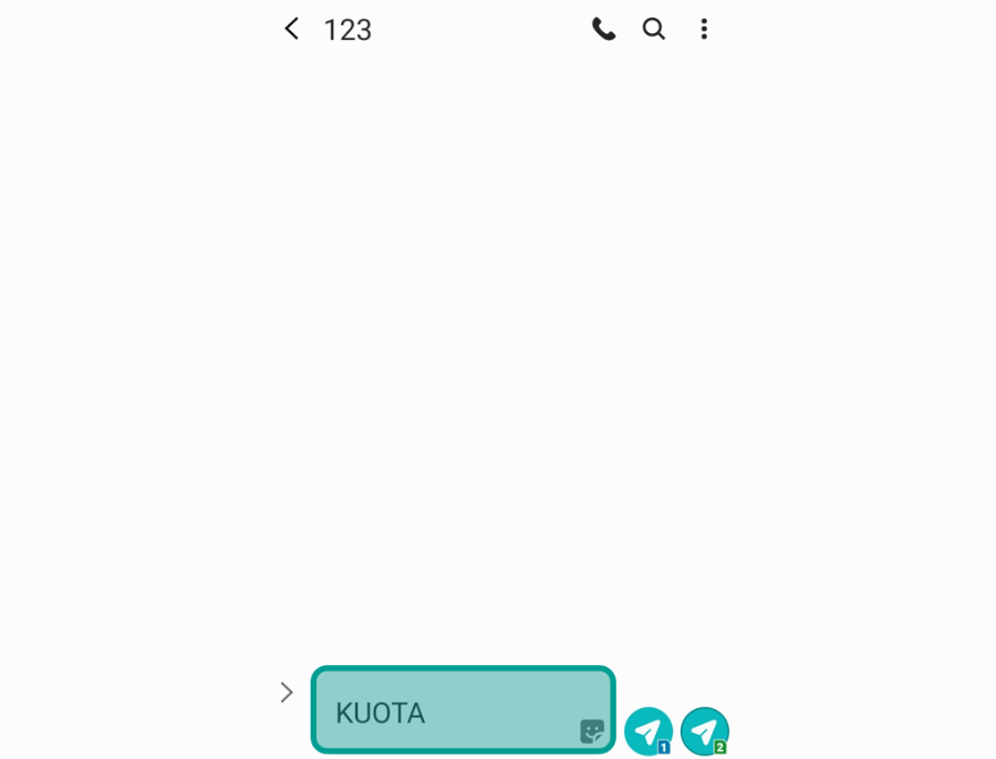 Kirim SMS Axis Kuota ke 123