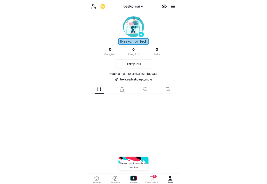 Cek ID TikTok Sendiri