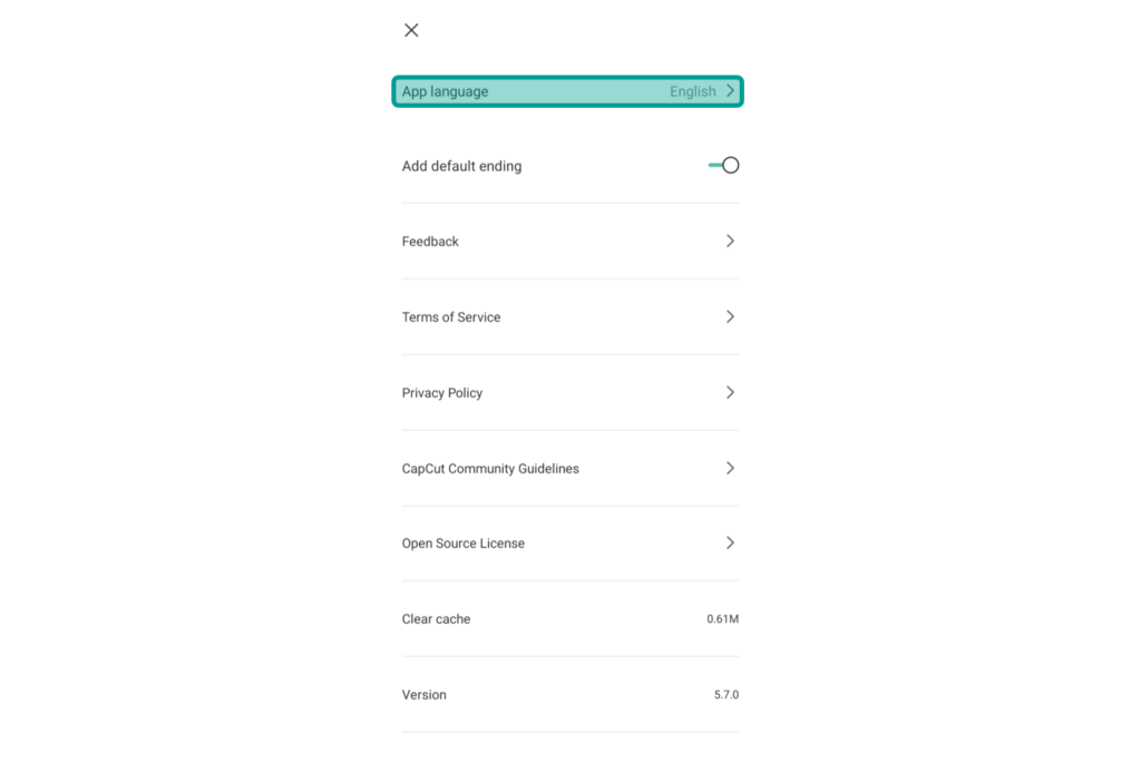 Pilih Menu App Language