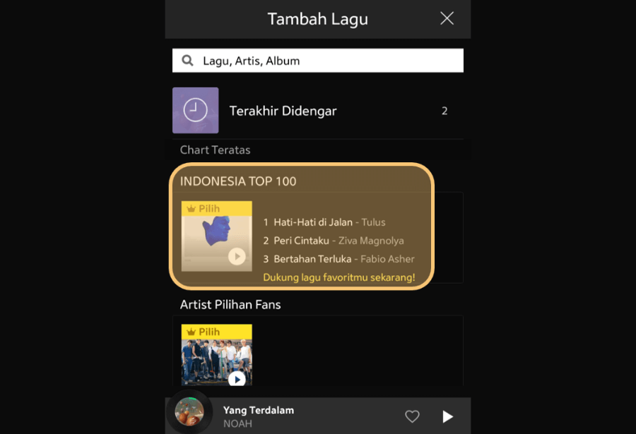 Lagu Playlist Joox
