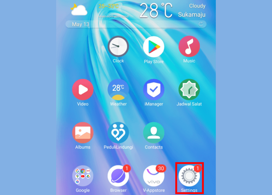 Buka Pengaturan HP Vivo