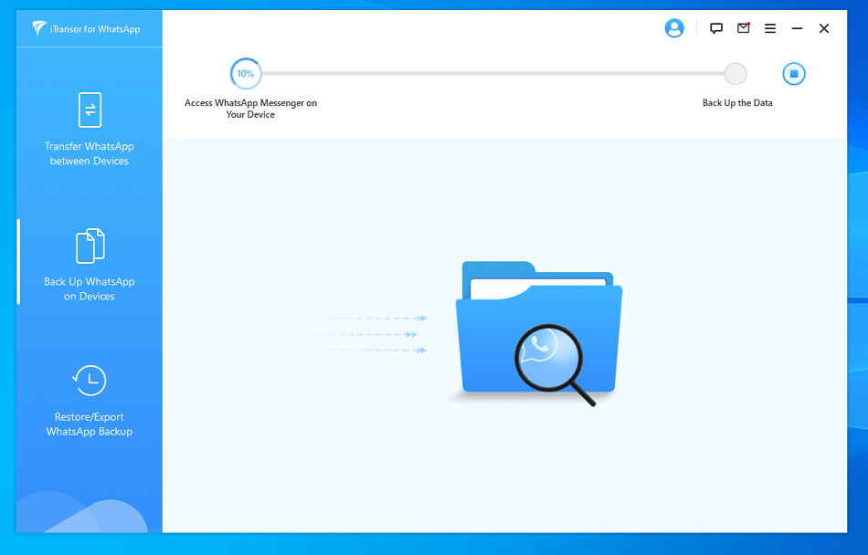 Proses Backup Data WA