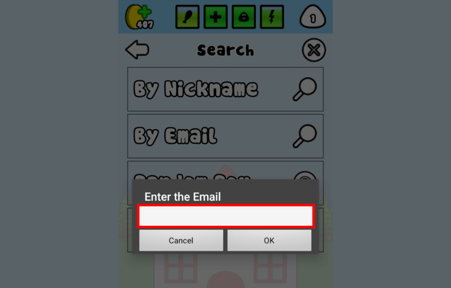 Masukkan Email Pou Dari Teman