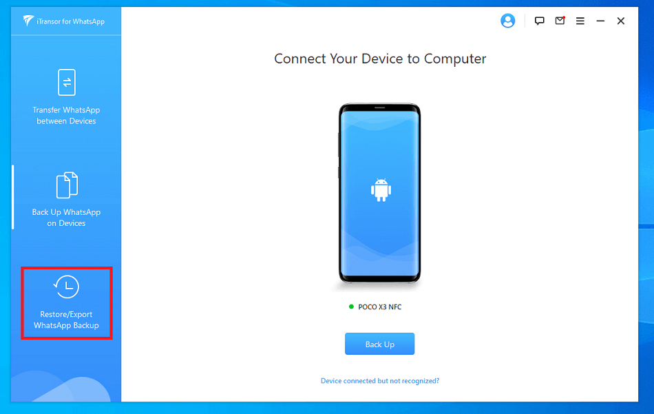 Opsi Restore WhatsApp Backup