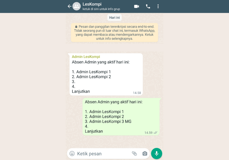 Pastikan Pesan List WA Terkirim