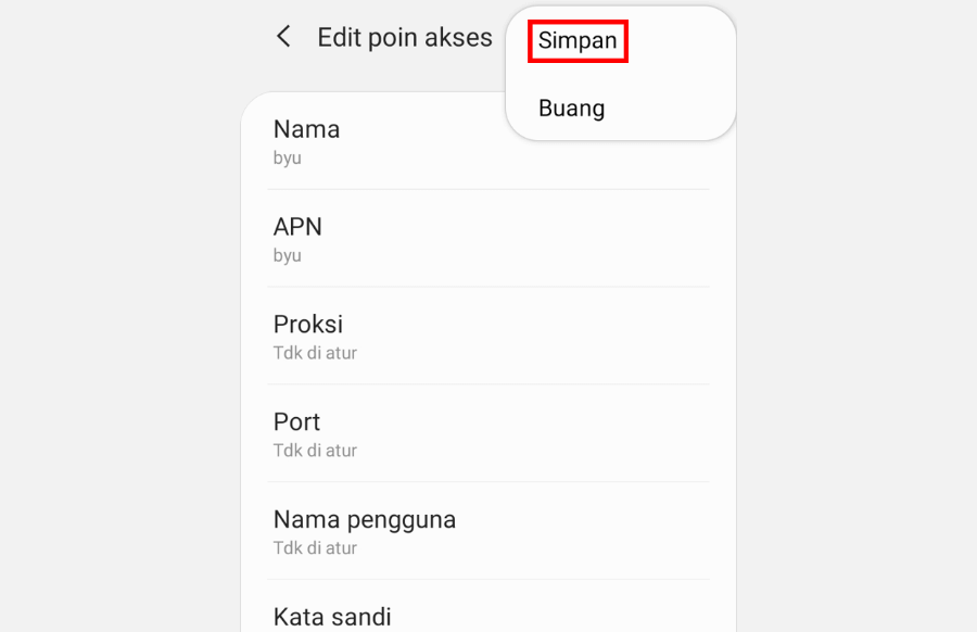 Simpan APN By U