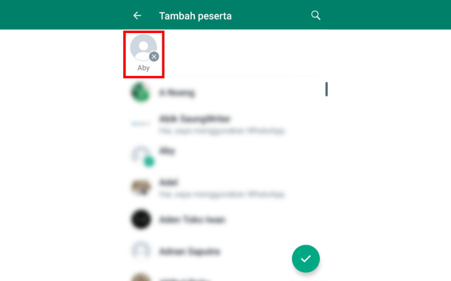 Tambahkan Peserta WA Baru