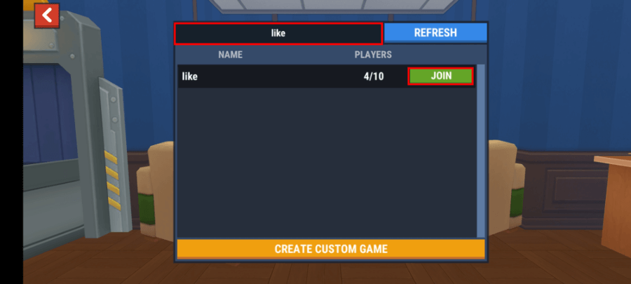 Join Room di Hide Online
