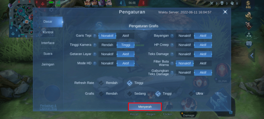 Pilih Opsi Menyerah Mobile Legends