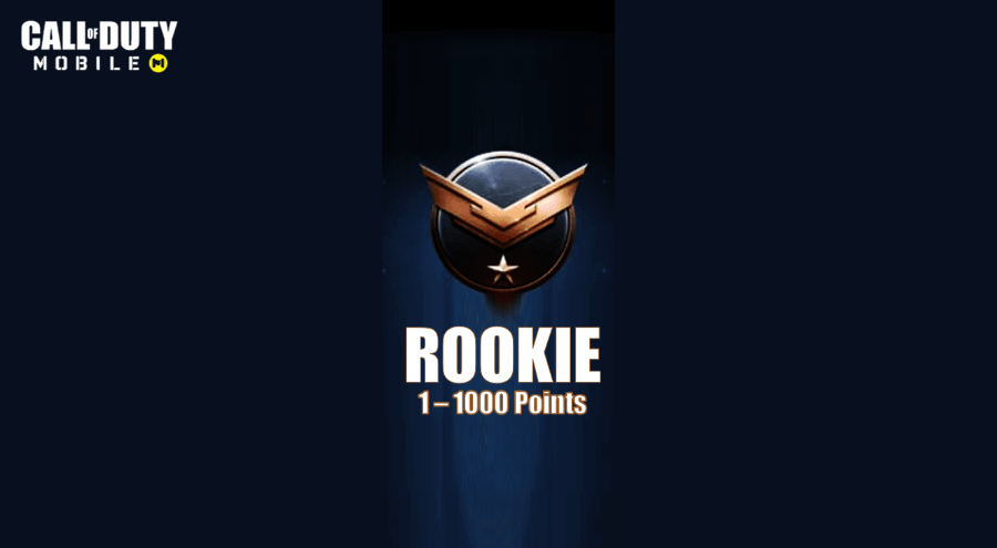 Rank Rookie di CODM