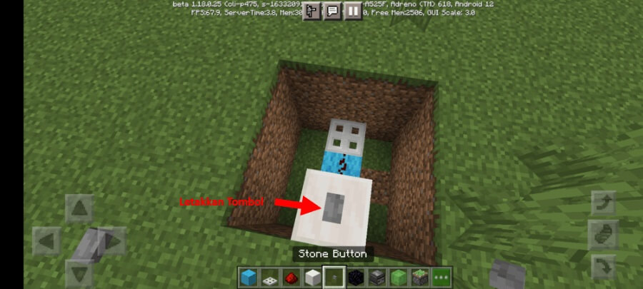 Buat Tombol Lift Naik Minecraft