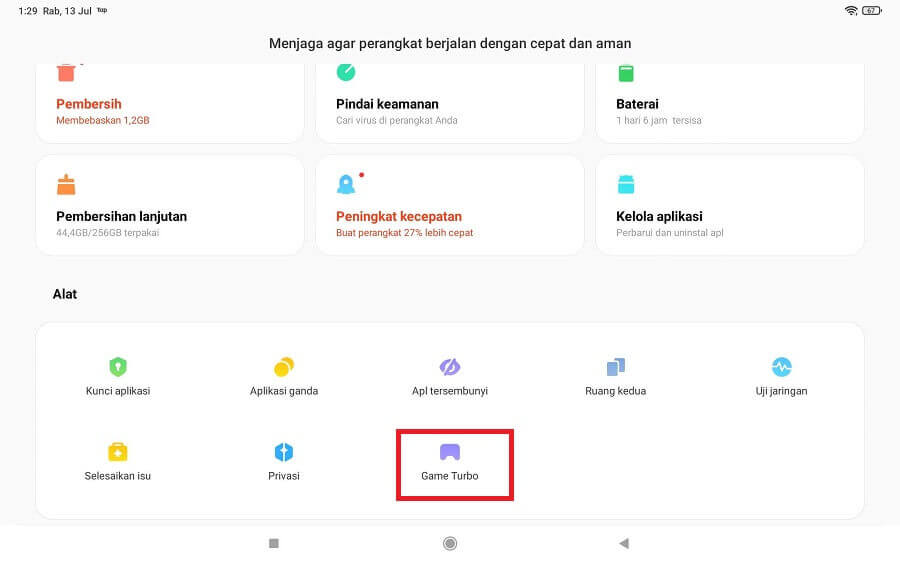 Buka Game Turbo Xiaomi