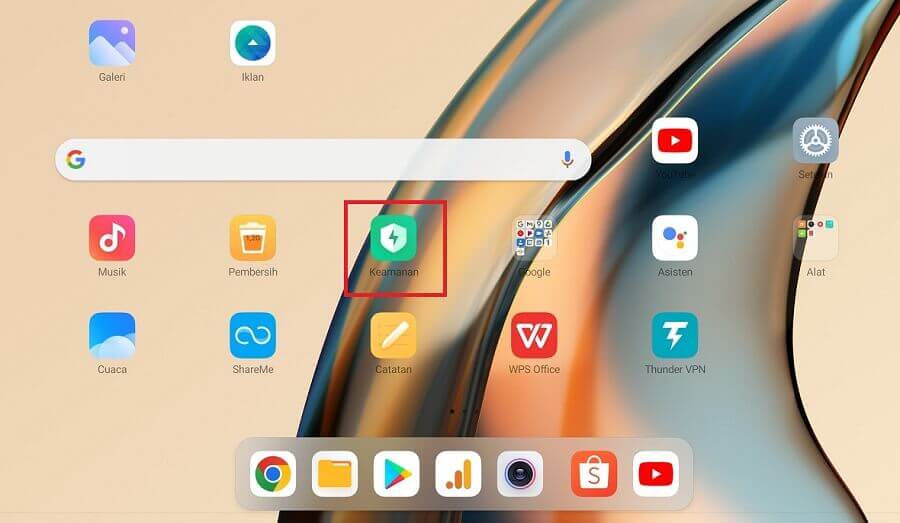 Buka Menu Keamanan Xiaomi