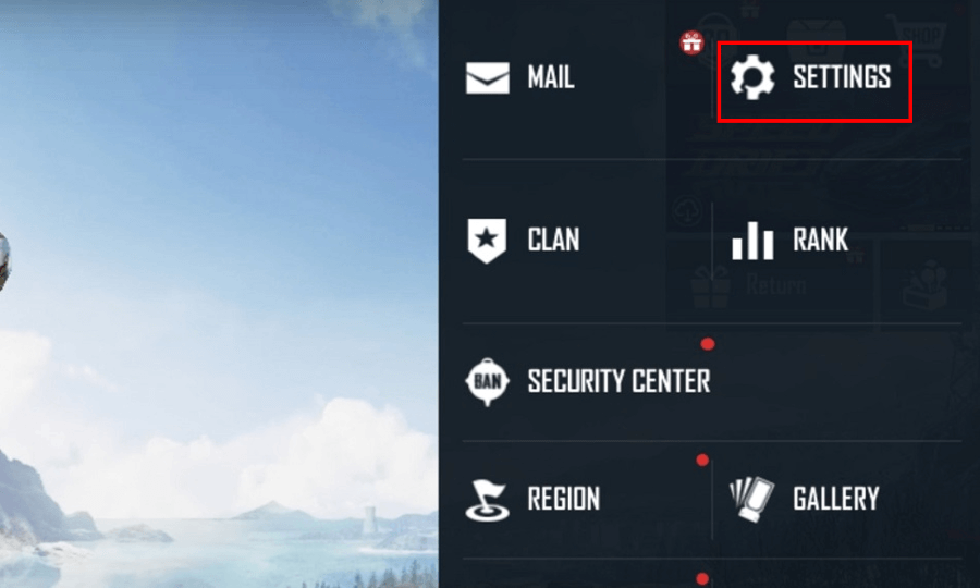 Buka Menu Settings di PUBG Mobile