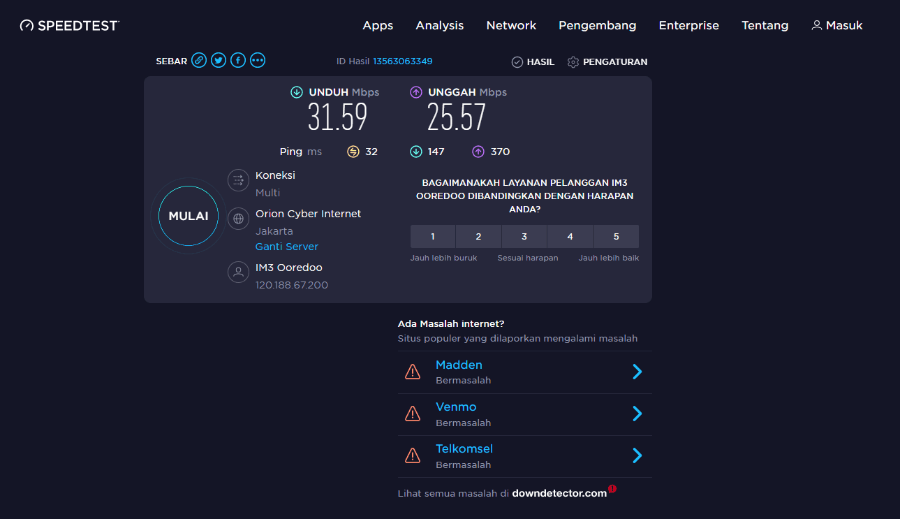 Cek Koneksi Internet untuk Game Stumble Guys