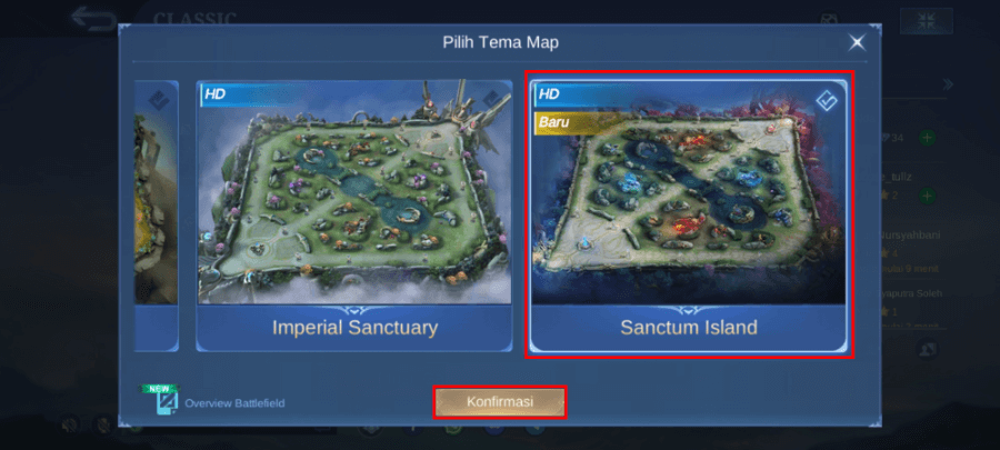 Ubah Map Mobile Legends