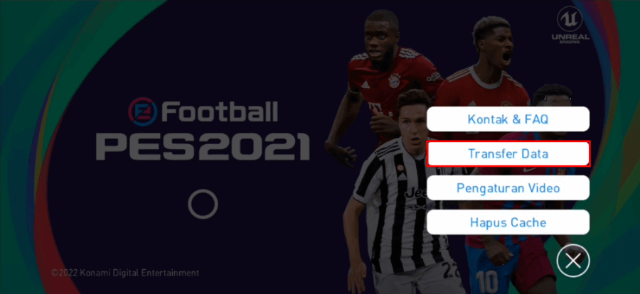 Pilih Opsi Transfer Data PES