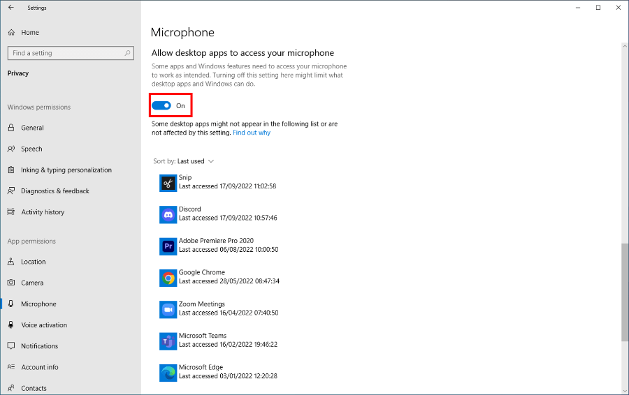 Aktifkan Izin Microphone di Discord PC
