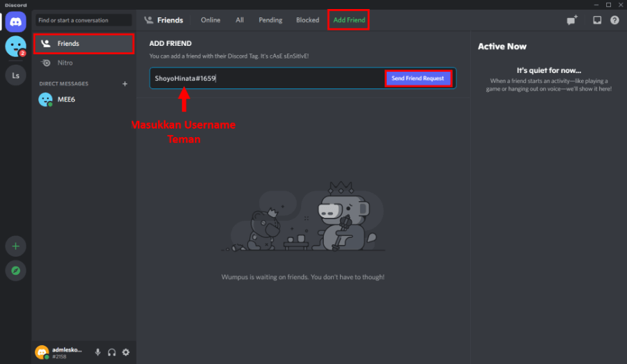 Cari Teman di Discord PC