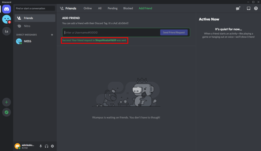 Permintaan Teman Discord PC Ditambahkan