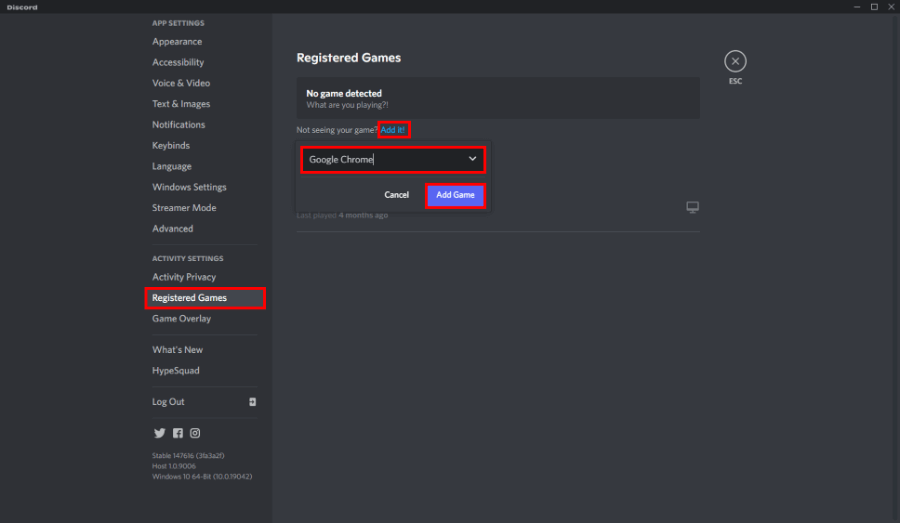 Tambah Aplikasi atau Game di Discord