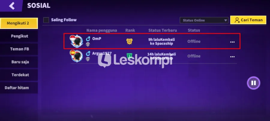 Contoh Tambah Teman Supersus