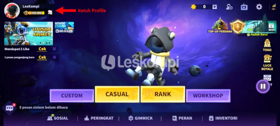 Ketuk Foto Profile Super Sus