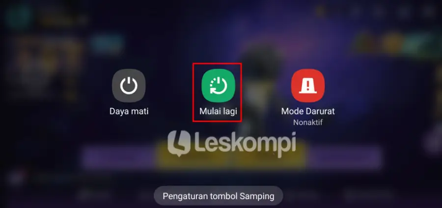 Contoh Restart HP Android