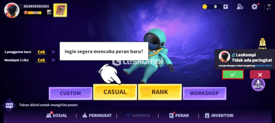 Terima Undangan Teman di Game