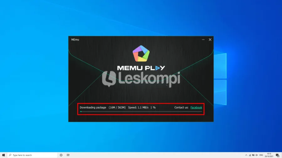 Proses Download Memu