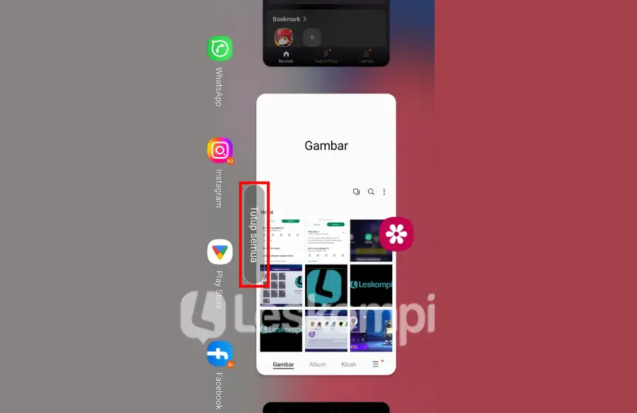 Close Semua Aplikasi Lain
