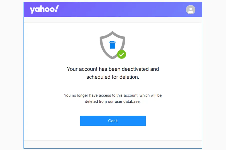 Akun Yahoo Terhapus