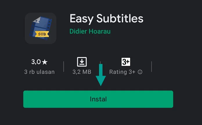Aplikasi Easy Subtitles