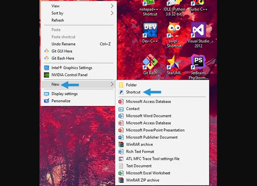 Membuat Shortcut Windows