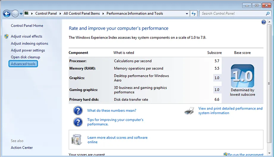 Opsi Advanced Tool WEI