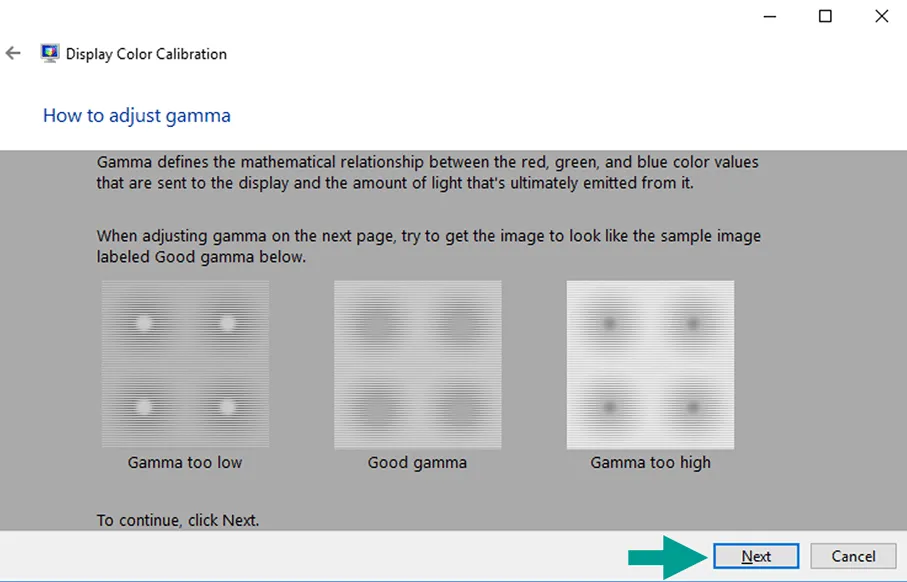 Pengaturan Gamma Monitor