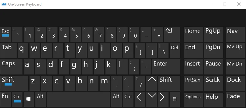 Ctrl Shift Esc Windows