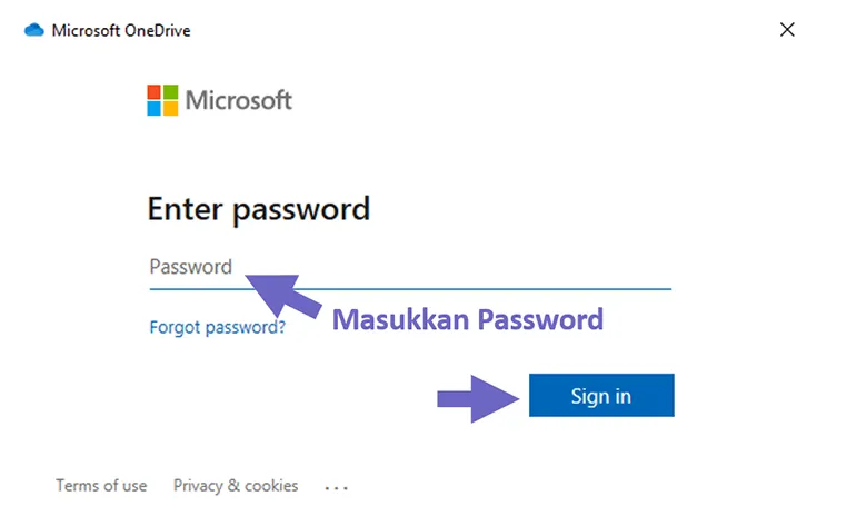 Masuk ke Akun OneDrive