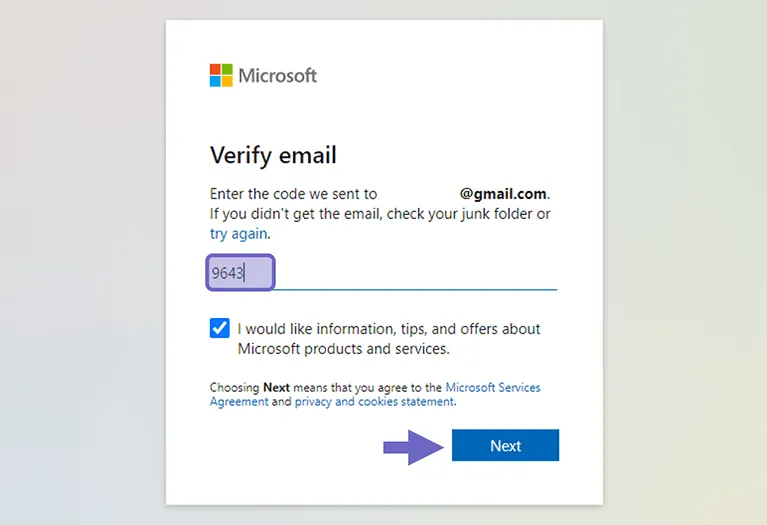 Kode Verifikasi OneDrive