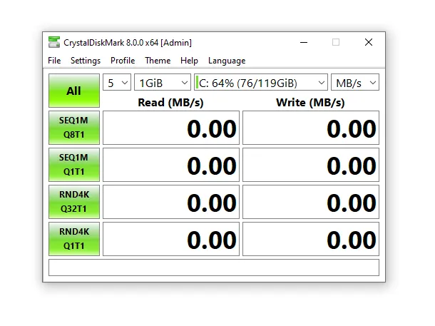 Benchmark Crystal Disk