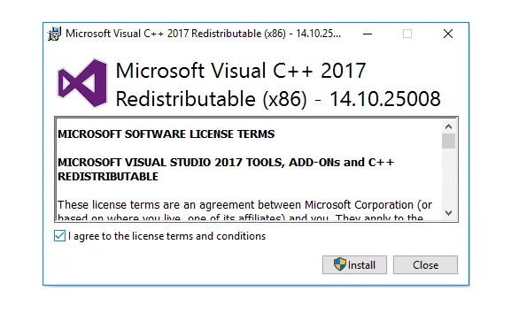 Pasang Visual Credits Windows