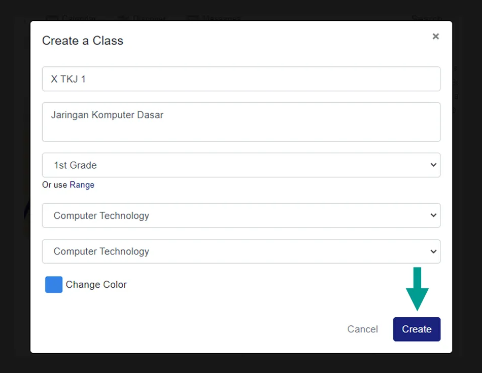 Buat Kelas Baru Edmodo