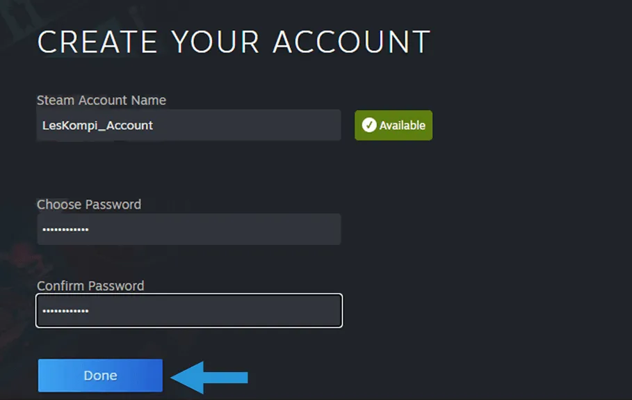 Buat Username Steam