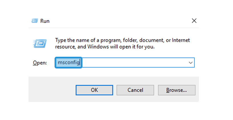 Buka MSConfig di Windows